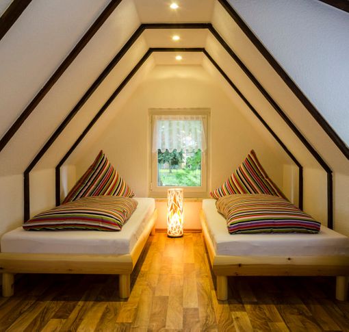 Schlafzimmer unterm Dach